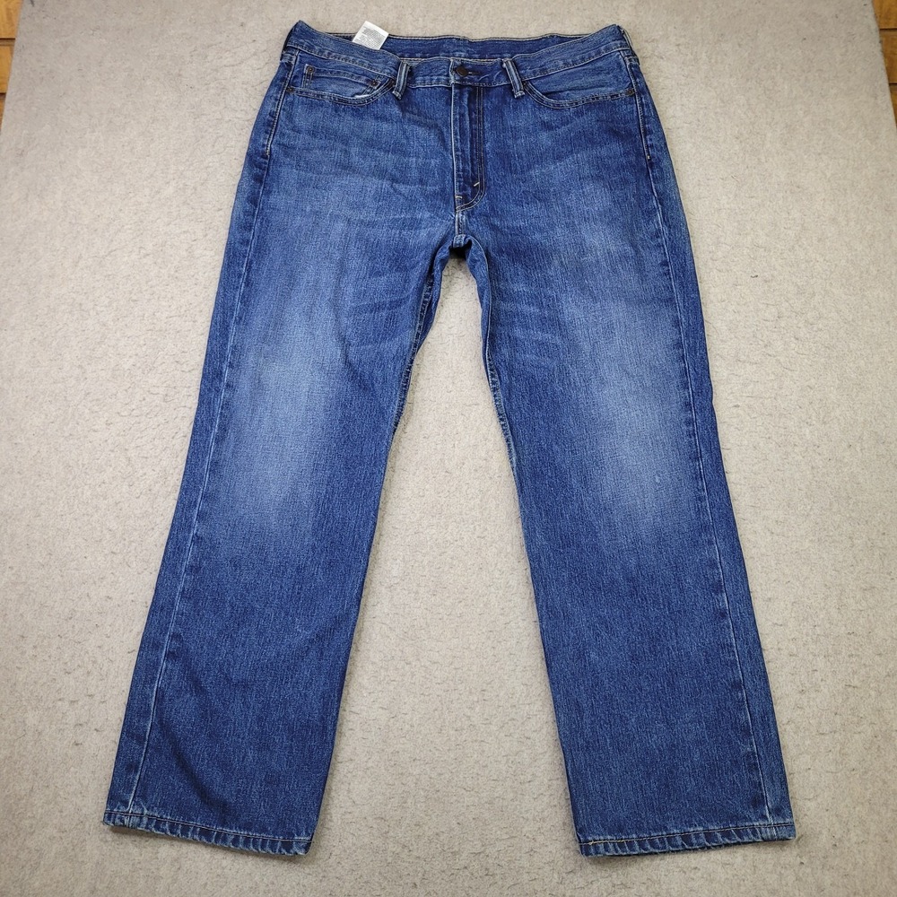 Levis Jeans Mens 38 Blue Denim 514 Slim Straight Leg Zip Fly Pants Size 38x30